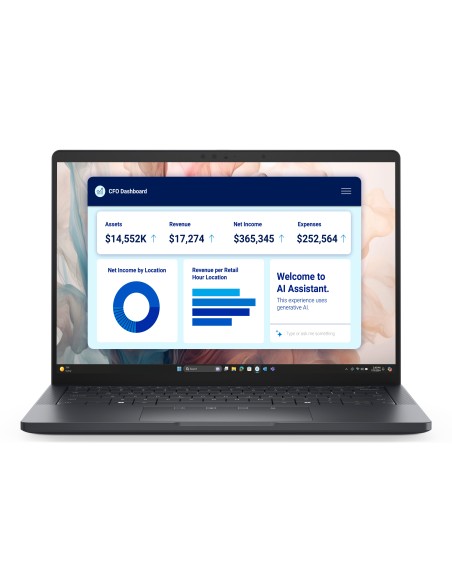 Laptop Dell Pro Premium 13" Touch, QHD+ 60Hz, Intel Core Ultra 7 268V, 32GB LPDDR5x, 512GB SSD, Intel Arc 140V, Win 11 Pro, Magnetite