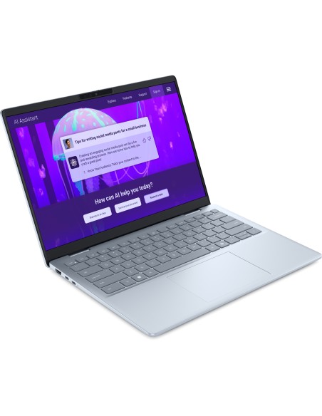 Laptop Dell Plus 14", 2.5K, Intel Core Ultra 7 256V, 16GB LPDDR5x, 512GB SSD, Intel Arc Graphics, Win 11 Pro, Ice Blue