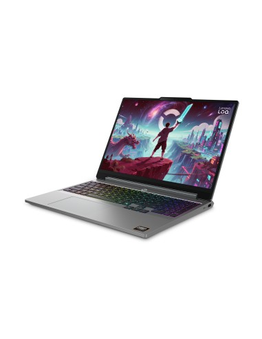 Laptop Gaming Lenovo LOQ 15.3", WUXGA 165Hz, AMD Ryzen 7 250, 16GB DDR5, 512GB SSD, RTX 5060 8GB, No OS, Luna Grey