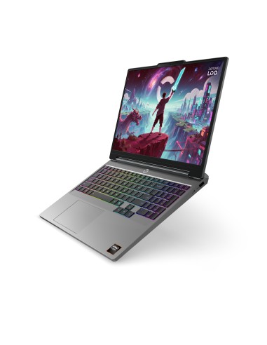 Laptop Gaming Lenovo LOQ 15.3", WUXGA 165Hz, AMD Ryzen 7 250, 16GB DDR5, 512GB SSD, RTX 5060 8GB, Free DOS, Luna Grey