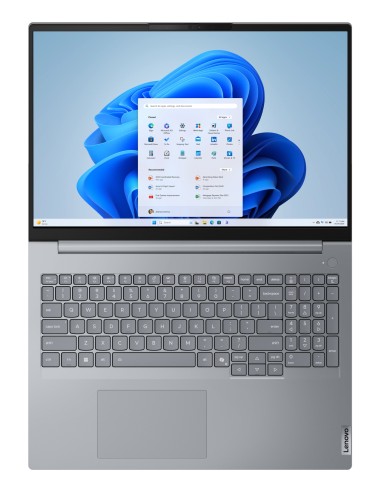 Laptop Lenovo ThinkBook 16", WUXGA 60Hz, Intel Core Ultra 7 255H, 16GB DDR5, 512GB SSD, Intel Arc 140T, No OS, Arctic Grey