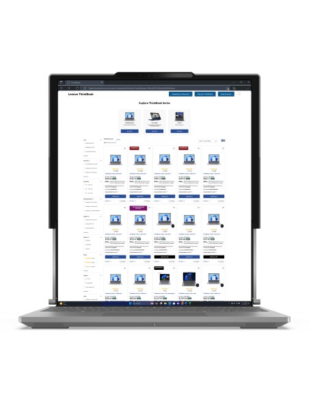Laptop Lenovo ThinkBook Plus G6 Rollable 14"/16.7", OLED 120Hz, Intel Core Ultra 7 258V, 32GB LPDDR5x, 1TB SSD, Intel Arc 140V, Win 11 Pro, Luna Grey
