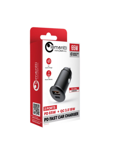 Incarcator auto Lemontti 65W, negru