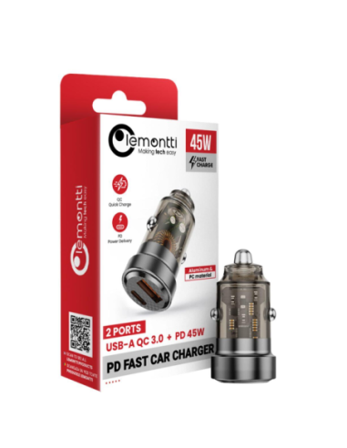 Incarcator auto Lemontti 45W, negru