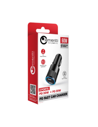 Incarcator auto Lemontti 60W, negru