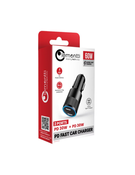 Incarcator auto Lemontti 60W, negru