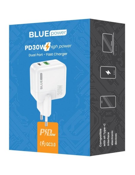 Inc.Retea BLUE POWER BC111A 30W 3A - Wh
