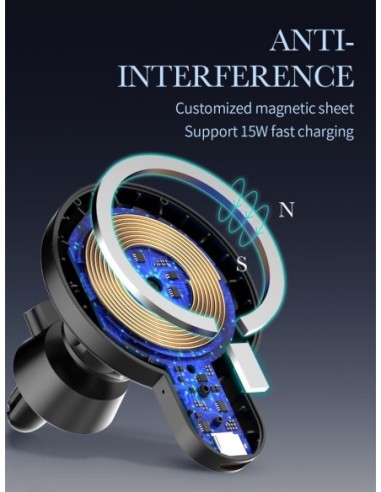 SUPORT AUTO SERIOUX WIRELESS 15W CH02W