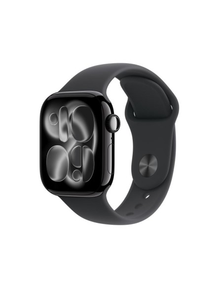 AW S11 42 GPS JetB Alum Black Band S/M