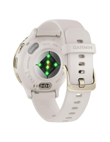 Ceas Garmin Venu 3S, Ivory/ Soft Gold