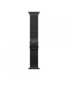 AW BAND 49MM TITANIUM MILANESE BLACK S
