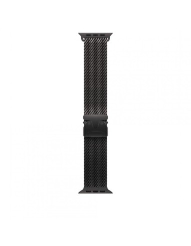 AW BAND 49MM TITANIUM MILANESE BLACK S