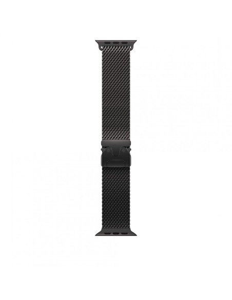 AW BAND 49MM TITANIUM MILANESE BLACK S