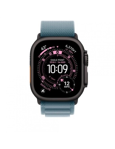 AW BAND 49MM ALPINE LIGHT BL BK TITAN L