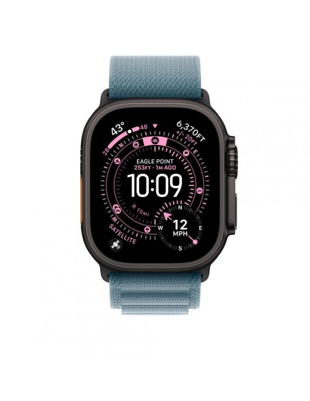 AW BAND 49MM ALPINE LIGHT BL BK TITAN L