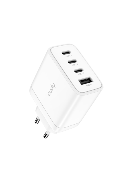 CUDY 4-Port 65W USB-C Charger EU Plug