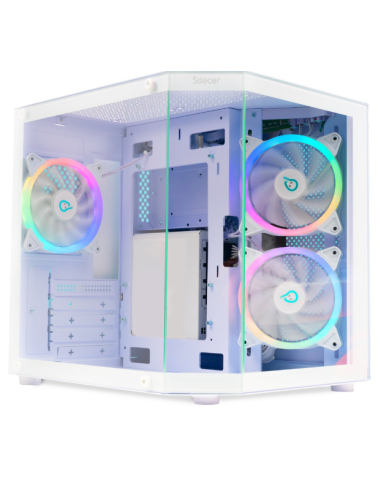 Carcasa Spacer Aquarium, mATX White