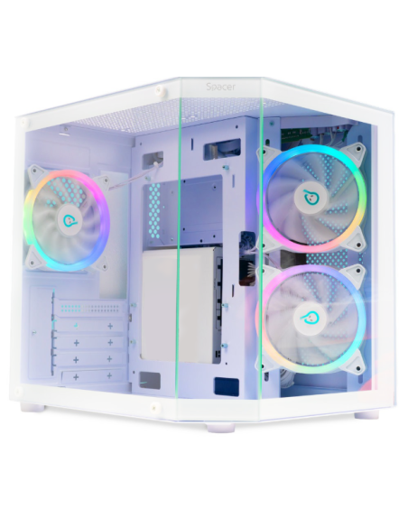 Carcasa Spacer Aquarium, mATX White