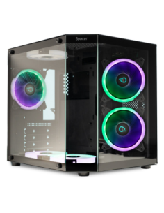 Carcasa Spacer Aquarium, mATX, ARGB fan