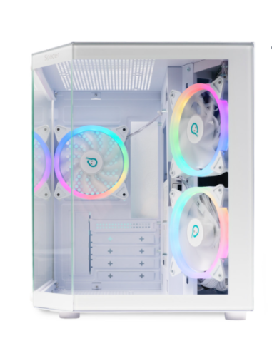 Carcasa Spacer Aquarium, mATX, ARGB, WH