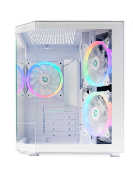 Carcasa Spacer Aquarium, mATX, ARGB, WH