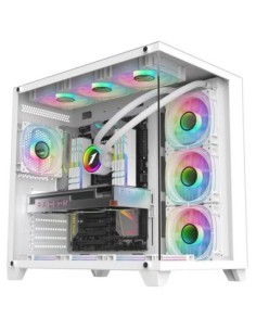 Carcasa 1STPLAYER Gaming MV8 TP WHITE