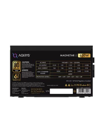 Sursa Aqirys Magnetar LE 650W 80 Gold+
