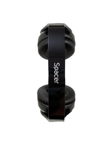 Casti cu micr. Spacer, wireless, negru