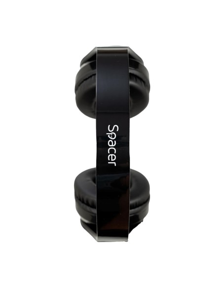 Casti cu micr. Spacer, wireless, negru