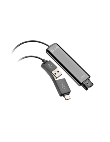Poly DA75 USB to QD Black Adapter TAA