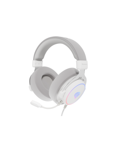 Casti cu fir Genesis Neon 764 alb