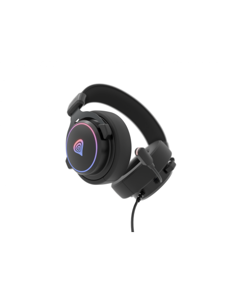 Casti cu fir Genesis Neon 764 negru