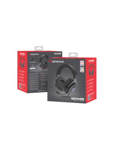 Casti cu fir Genesis Neon 764 negru