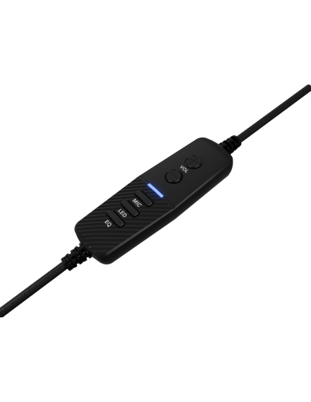 Casti cu fir Genesis Neon 764 negru