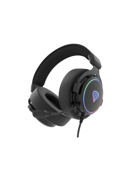 Casti cu fir Genesis Neon 764 negru