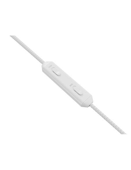 Casti cu fir Genesis Neon 613 G2 alb