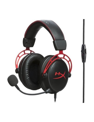 HP HEADPHONES HYPERX CLOUD ALPHA RED