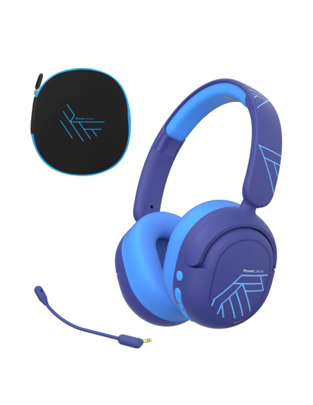 PowerLocus Casti copii LionKids Blue