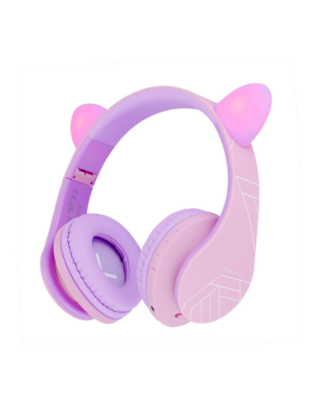 PowerLocus Casti copii KidsCat Purple/Pk