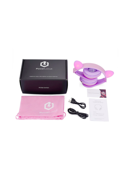 PowerLocus Casti copii KidsCat Purple/Pk