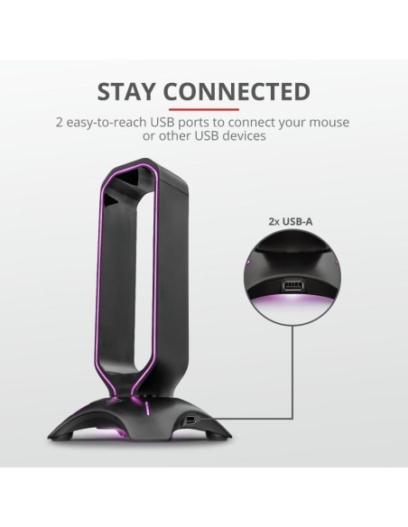 Trust GXT 265 Cintar RGB Headset Stand