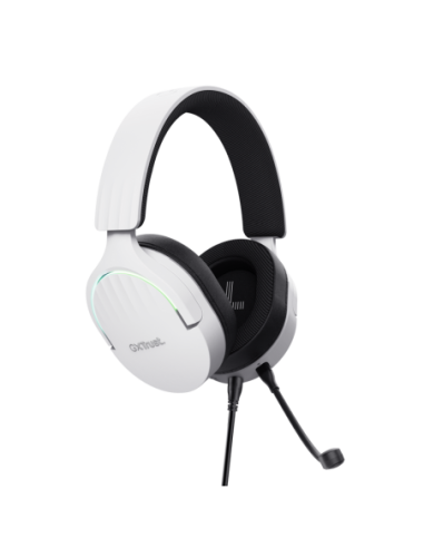 Casti Trust GXT 490P Fayzo cu fir, alb
