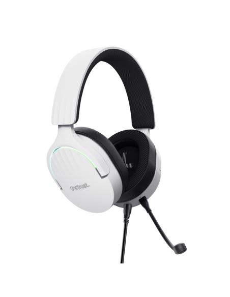Casti Trust GXT 490P Fayzo cu fir, alb