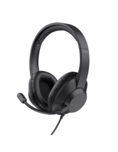 Casti cu fir Trust Ayda Max 3.5mm, negru
