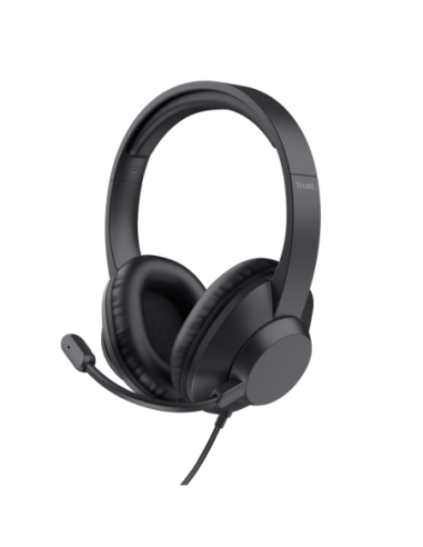 Casti cu fir Trust Ayda Max 3.5mm, negru