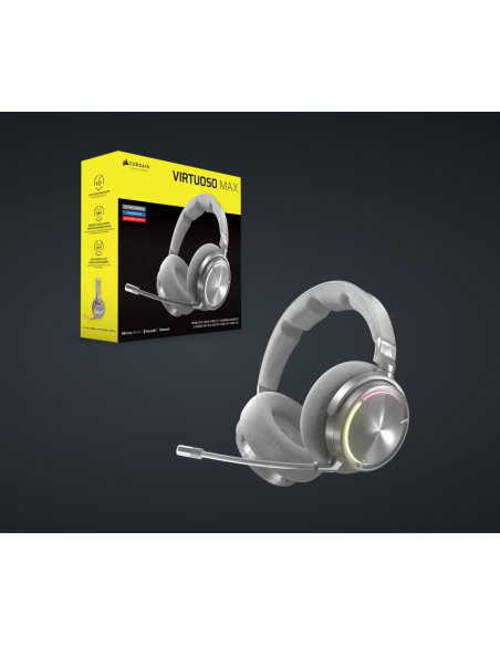 Casti Gaming CR VIRTUOSO MAX WIR SILVER
