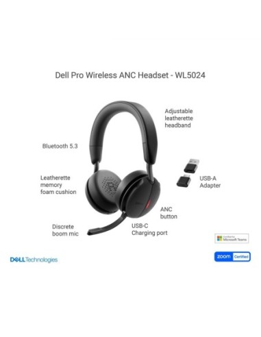 DELL PRO WIRELESS ANC HEADSET WL5024