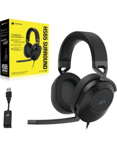Corsair HS65 Surround Headset, Carbon Jk