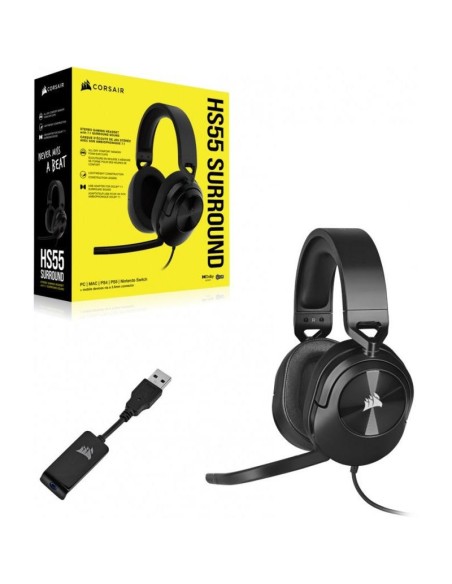 Corsair HS55 Surround Headset, Carbon Jk