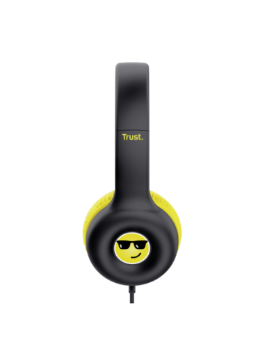 Casti Trust Nouna cu fir kids, negru